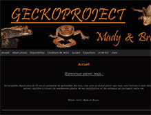 Tablet Screenshot of geckoproject.fr